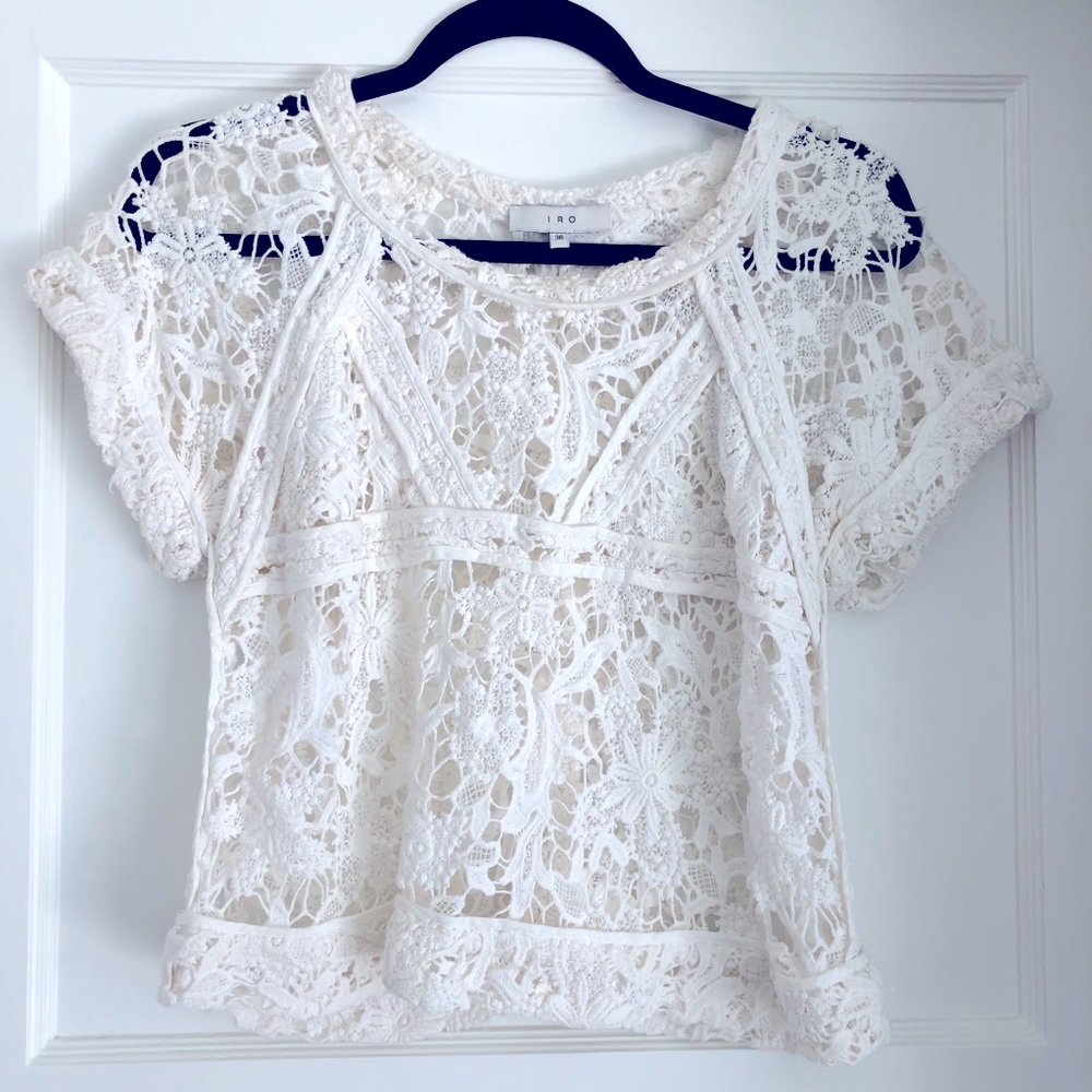 IRO crochet t shirt